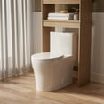 thumbnail image 2 of Casta Diva Round Toilet White 1-Piece Toilet for Small Bathrooms, Power Dual Flush and MAP 1000g (Seat Included), 12'' Rough-in, 2 of 12