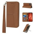 thumbnail image 1 of Allytech Wallet Case for Apple iPhone 14 Pro Max 6.7 inch,Shockproof Durable PU Leather Soft TPU Interior Magnetic Closure Folio Flip Kickstand ID Credit Card Slots Phone Cover with Wrist Strap,Brown, 1 of 11