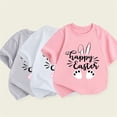 thumbnail image 7 of Kids Easter Shirts Girls 3d Prints Short Sleeve Tee for Toddler Happy Easter Easter's Day Summer Tops Tee for Boys & Girls, 7 of 7