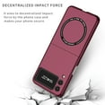 thumbnail image 4 of Dteck Folding Slim Case for Samsung Galaxy Z Flip 3 Non-Slip Anti-Scratch Anti-Fingerprint Shockproof Magnetic MagSafe Case For Samsung Galaxy Z Flip 3,Winered, 4 of 7