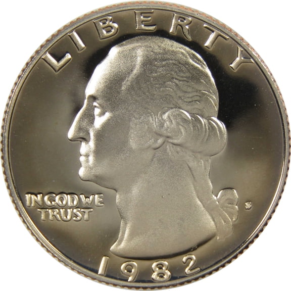 1982 S Washington Quarter Clad 25c Proof Coin