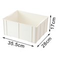 thumbnail image 7 of Industrial Storage Box Heavy Duty Storage Bin for Organizing Portable Car Trunk Organizer Storage Container for Closet Garage White 35.5x28x17cm, 7 of 7