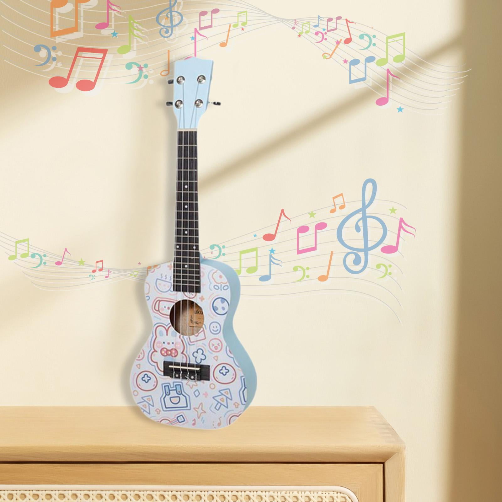 LeeQinersw Wooden Ukulele for Beginners Small Ukulele Musical Gift Portable Starter Ukulele blue
