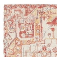 thumbnail image 5 of SAFAVIEH Saffron Erksine Geometric Polyester Area Rug, Red/Cream, 4' x 6', 5 of 7