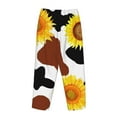 thumbnail image 5 of Bingfone Pajamas For Women,Sunflower Cow Pajama Pants With Pockets-X-Large, 5 of 9
