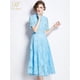 thumbnail image 4 of H Han Queen-vestido de encaje elegante para mujer, Vestidos de noche de fiesta de serie Simple, Vestidos casuales de oficina ahuecados, moda de verano 2024, 4 of 5