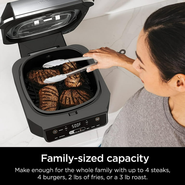 Restored Ninja EG201 Foodi 6-in-1 Indoor Grill and 4-Quart Air Fryer  (Refurbished) 