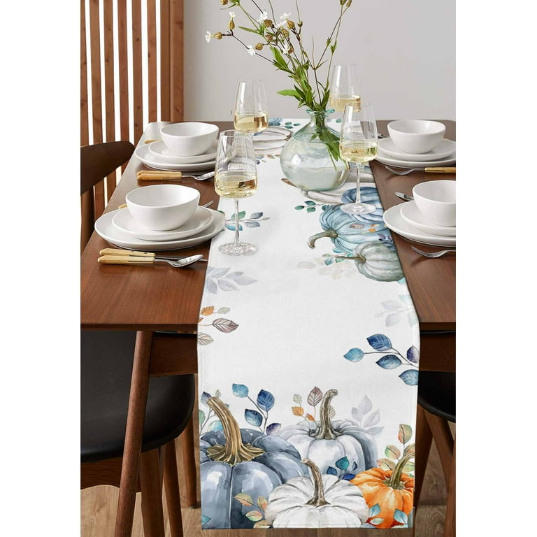 Table Runner Dresser Scarves 72 Inch Long,Thanksgiving Fall Leaves