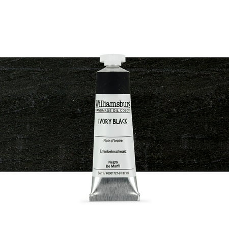 UPC: 0877463000577 | Williamsburg Handmade Oil Paint 37 ml Ivory Black