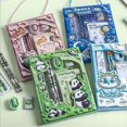 thumbnail image 2 of 12-pack School Supplies Set Including Pencils, Erasers, Ruler, Sharpener and Mini Scissors, with Cute School Supplies (Colorful Panda, Cats), 2 of 5