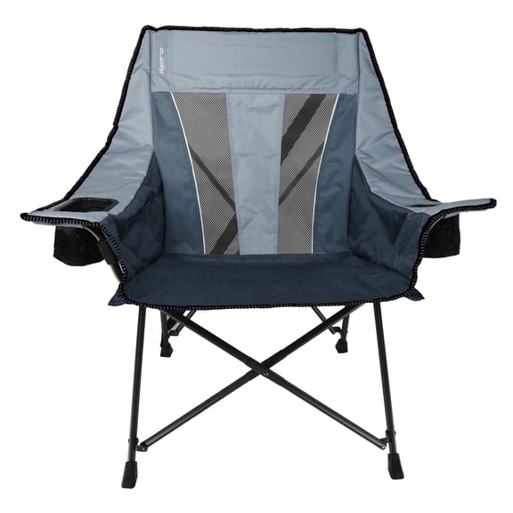 Kijaro Vented Club Foldable Camping Chairs with Carry Bag, Denim Depths
