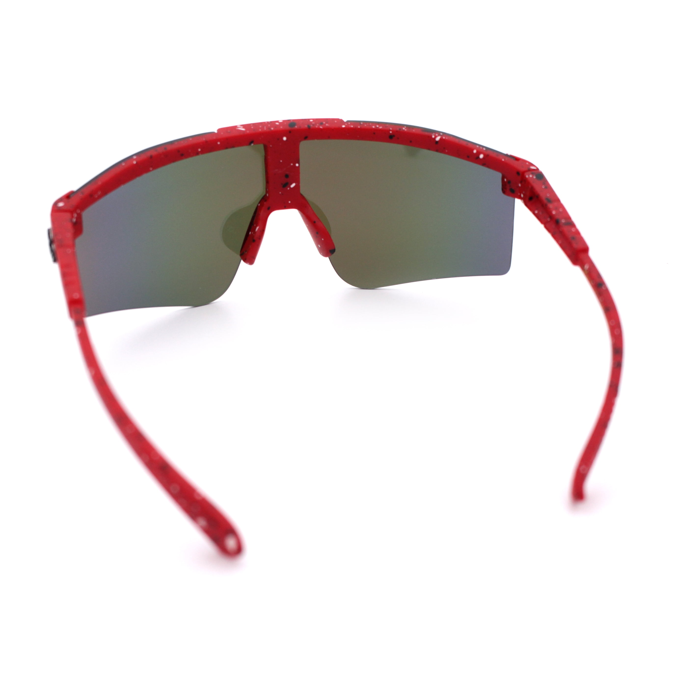 Xloop Boys Child Size MTB Shield Color Mirror Rimless Plastic