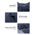 thumbnail image 5 of Anygrew Tank Tops for Women Sleeveless Round Neck Tops Casual Pleated Double Layers Chiffon Blouse Shirts, 5 of 6