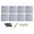 thumbnail image 2 of AMLESO Ensemble de Cintres Décoratifs Horloges Murales Robustes Crochets Muraux 8 Pcs, 2 of 8