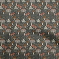 thumbnail image 1 of oneOone Rayon Gray Fabric Mushroom Craft Projects Decor Fabric Printed By The Yard 56 Inch Wide, 1 of 4
