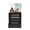 Black + Particle Board, variant on Space Saving Nightstand with 2 Drawers and Open Shelf, 24-Inch Tall Narrow Side Table for Bedroom, Living Room, Small Spaces, Particle Board, Black