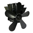 thumbnail image 2 of Ventidor de estufa de 5 con energía térmica Quemador de leña de leña Ventidor silencioso ecológico Ventidor de chimenea Distribución efici Estilo 1 Macarena Ventilador de estufa alimentado por calor, 2 of 8