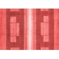thumbnail image 1 of Ahgly Company Machine Washable Indoor Rectangle Abstract Red Modern Area Rugs, 8' x 10', 1 of 1