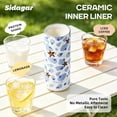 thumbnail image 6 of Sidagar 18 oz Pastel Leopard Blue Ceramic Lined Insulated Tumbler with Straw and Leakproof Lid, 6 of 9