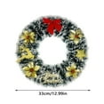 thumbnail image 3 of Christmas Wreath 10 Inch, Pre-Decorated Front Door Wreath for Home Office Church, Xmas Wall Hanging Indoor Holiday Decor, 3 of 7