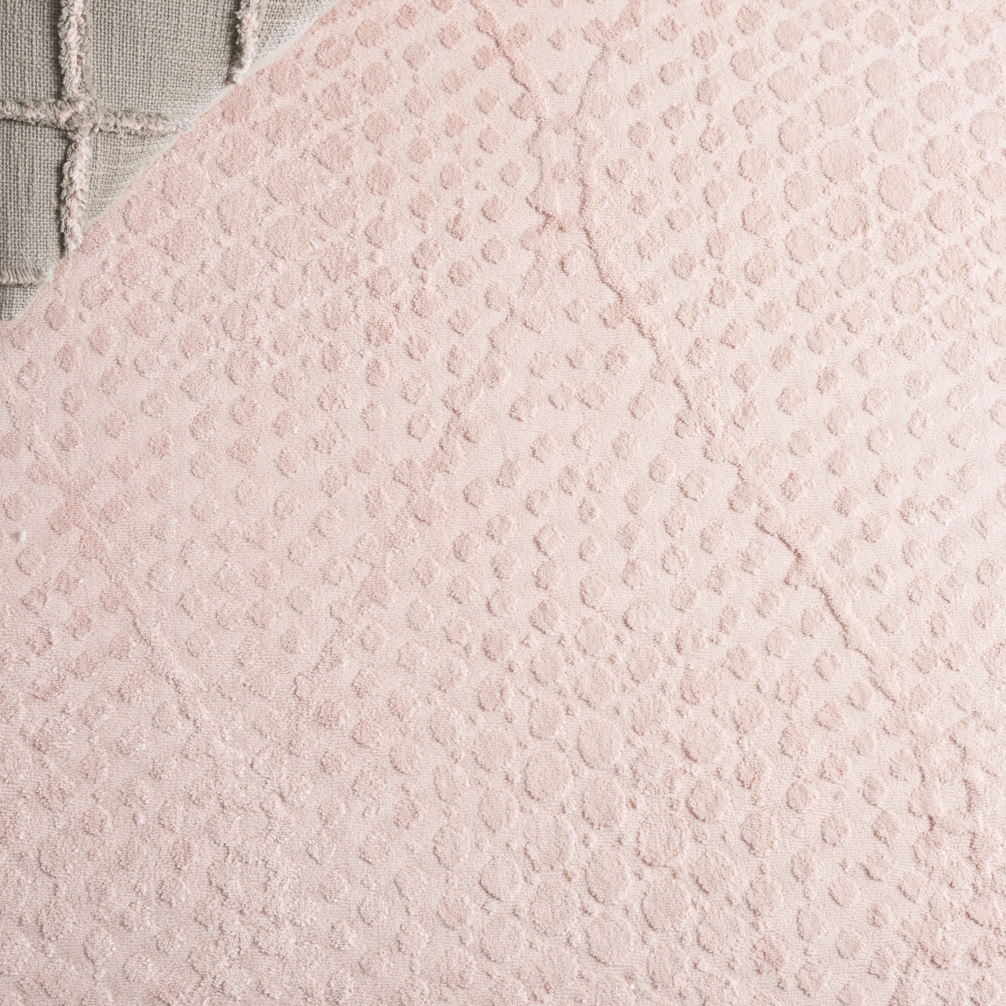 SAFAVIEH Revive Myles Geometric Polyester Area Rug, Pink, 9' x 12'