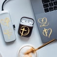 thumbnail image 5 of 9pcs Nickel Custom Self-adhesive Picture Stickers Independence Day Metal Decals Golden Cross 40x40mm Nickel, 5 of 8