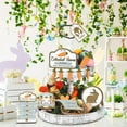 thumbnail image 4 of Easter Tiered Tray Decor, Ongmies Easter Tiered Tray Decorations – Spring Table Wooden Signs, Carrot, Bunny, and Egg Decor for Easter Home & Kitchen, 1 Set of Easter Trays, 4 of 6