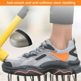 thumbnail image 6 of Safety Shoes Men Women Slip Resistant Protective Shoes Lightweight Work Shoes Breathable Steel Toe Shoes 6-11, 6 of 9