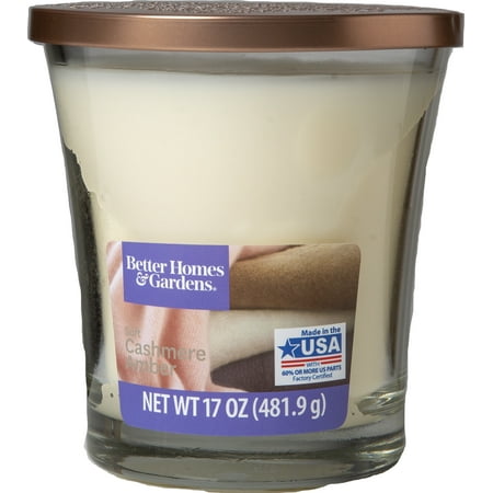 China Cashmere - Better Homes & Gardens Soft Cashmere Amber Candle, 17oz
