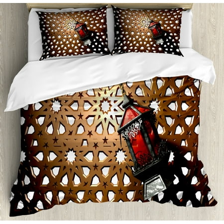 Lantern Duvet Cover Set Egyptian Fanoos In A 3d Style Realistic