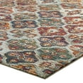 thumbnail image 4 of Tribute Azalea Distressed Vintage Floral Lattice 5x8 Area Rug in Multicolored, 4 of 8