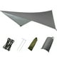 thumbnail image 3 of Suministros para exteriores Cortina de cielo triangular multifuncional Protector solar impermeable Tienda de campaña para exteriores Suministros para acampar Paño de sombra de playa Paño de piso, 3 of 5