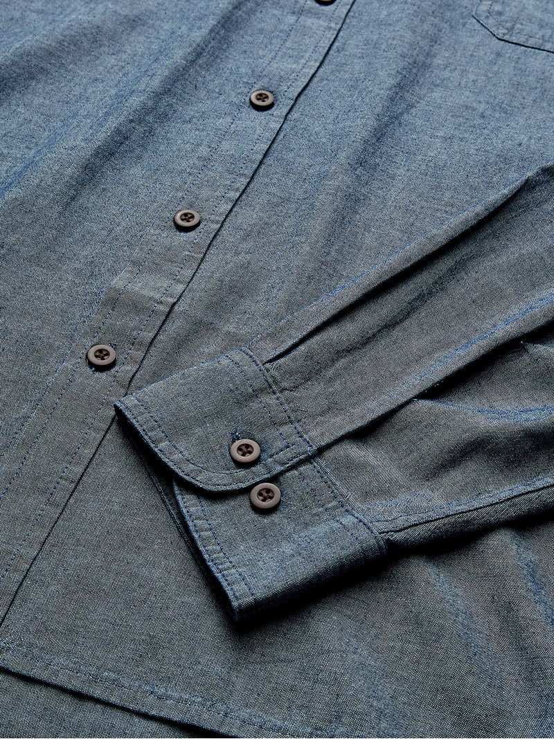 Camicia Wrangler Authentics Flanella Cloud In Cotone Elasticizzato: Button-down Classico Con Tasche E Matita, Vestibilità Comoda - 3