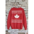 thumbnail image 5 of Old Glory Mens Canadian Canada Eh Ugly Christmas Sweater Long Sleeve Sweatshirt, 5 of 6