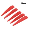 thumbnail image 1 of Pluma de Flecha de Goma Universal, Pluma de Flecha, Ligera para Uso en Exteriores, Herramienta de Bricolaje, Accesorios de Tiro con Arco para ni?os Adultos(15 * 10 * 2cm-Red) Ecomeon no, 1 of 6