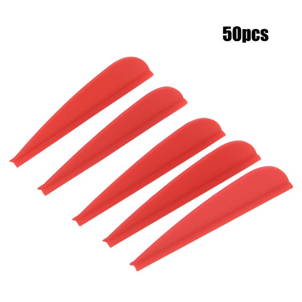 Pluma de Flecha de Goma Universal, Pluma de Flecha, Ligera para Uso en Exteriores, Herramienta de Bricolaje, Accesorios de Tiro con Arco para ni?os Adultos(15 * 10 * 2cm-Red) Ecomeon no