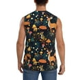 thumbnail image 4 of Fotbe Men's Forest Elf Print Men's Sleeveless Muscle Tank Tops Casual T-Shirts for Gym Workout Beach-XX-Large, 4 of 8