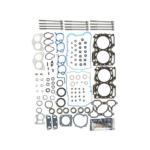 Cylinder Head Gasket Set with 12 Head Bolts - Compatible with 1996 - 1999 Subaru Legacy 4 Door 2.5L 2458CC H4 DOHC Naturally Aspirated 1997 1998