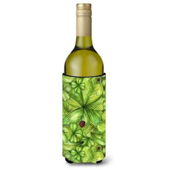 Shamrocks & Lady bugs Wine Bottle Beverge Insulator Hugger