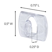 Command Decorating Clips Value Pack, White, 40 Clips, 48 Adhesive Strips