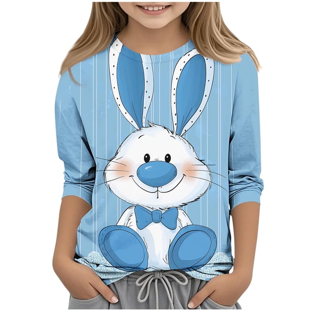Eres Más Que una Camisa de Puntuación de Prueba Linda Impresión Del Día de Pascua 3/4 de Manga Top de Cuello Redondo para Niños, Camisas de Manga Larga de Niños de Poliéster Suave Tamaño 12-14 Juvent