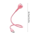 thumbnail image 3 of Metal USB LED Desk Lamp with Flexible Gooseneck, 360° Adjustable Reading Light for Laptop, Portable Computer Keyboard Lamp, 3 of 6