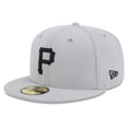thumbnail image 3 of Men's New Era Gray Pittsburgh Pirates 2025 MLB Clubhouse 59FIFTY Fitted Hat, 3 of 6
