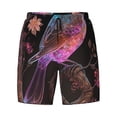thumbnail image 4 of Lsque Mens Swim Trunks Bird4 Pattern - Bathing Suit Compression Liner - Beach Swim Shorts Swimwear - (S-3XL) - Stretch Quick Dry -, 4 of 9