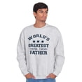 thumbnail image 3 of Worlds Greatest Farter Father Funny Men's Crewneck Sweatshirt Brisco Brands 5X, 3 of 5
