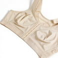 thumbnail image 5 of MELENECA Female Front Closure Wirefree Posture Bra for Women Beige 36F, 5 of 5