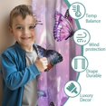 thumbnail image 3 of Blackout Kids Curtains,Purple Butterfly Pattern Childrens Insulated Curtains Set Of 2,Bedroom Essentials,Toddler Room Decor 42"x54", 3 of 5