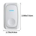 thumbnail image 3 of Bdday Wireless Doorbell High Volume No Installation Household Door Shop And Low-power Consumption Intelligent Elderly Pager, 3 of 7
