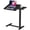 Black, variant on EDX Overbed Bedside Desk, Rolling Laptop Stand Tray Overbed Table with Wheels and Height Adjustable for Laptop Bed Sofa,Brown
