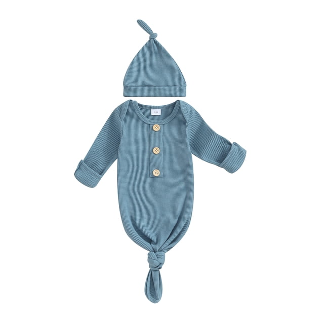 SUNSIOM Robe de Nuit à Manches Longues pour Nouveau-Nés Garçons Filles, Couverture Portable avec Chapeau, Pyjama